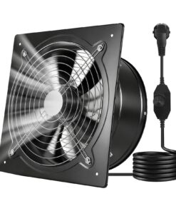 VEVOR 30.5 cm 1558 m³/h Wall-Mounted Exhaust Fan 70W with Speed Control and Backdraft Damper for Kitchen