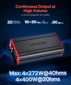 Bridgeable Stereo Amp 4x272W/4x400W for Subwoofer