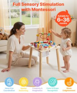 Sensory Learning Play Desk with Bead Maze