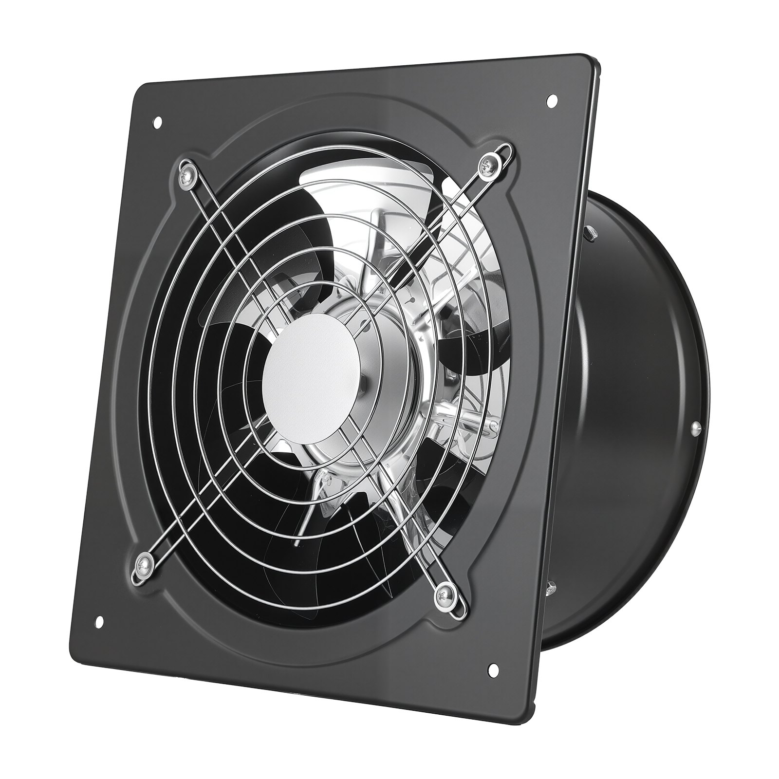 VEVOR 25.4 cm 988 m³/h Wall Exhaust Fan with Speed Control, 50W Steel Ventilation Fan with Backdraft Damper for Kitchen, Garage, Attic — Attēls 11