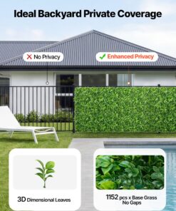 3D Greenery Privacy Fence Panel