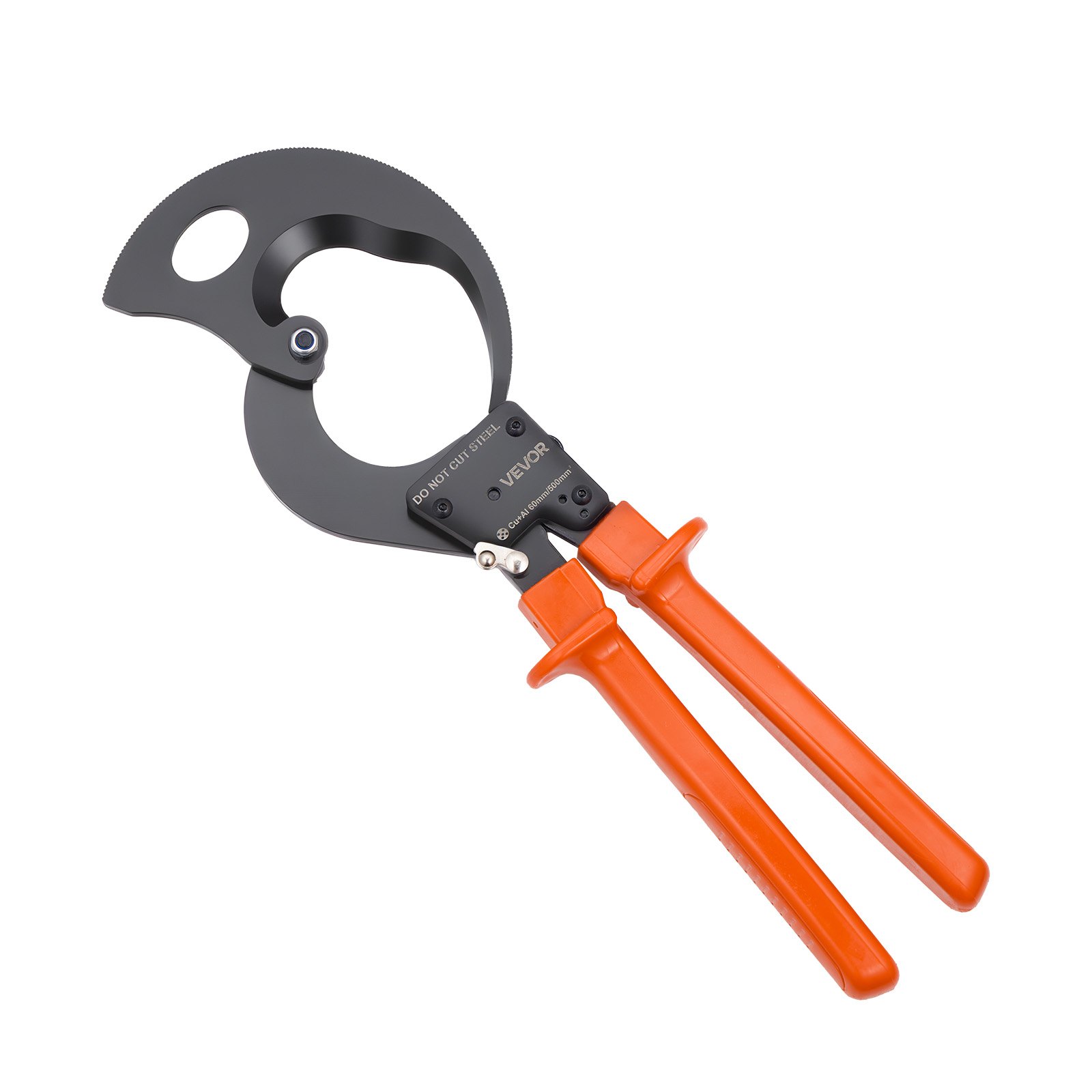 VEVOR Ratcheting Cable Cutter 500 mm², Spring Steel Blades, PVC Handles, Quick-Release, Heavy-Duty for Copper & Aluminum Cables — изображение 10
