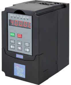 VEVOR 1.5kW VFD Inverter, 220V Variable Frequency Drive for Spindle Motor, 3-Phase Output, Speed Control, Digital Display