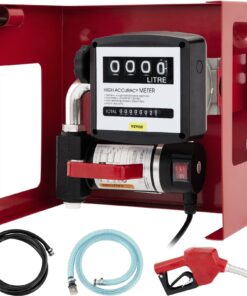 VEVOR 40L Diesel Fuel Transfer Pump with Digital Meter, 300W Self-Priming Oil Pump for Heating Oil & Kerosene, Auto Nozzle
