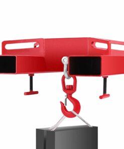 VEVOR Forklift Lifting Hook 3 Ton/3000kg, Heavy-Duty Swivel Hoist Crane Attachment for Pallet Forks, 360° Rotation