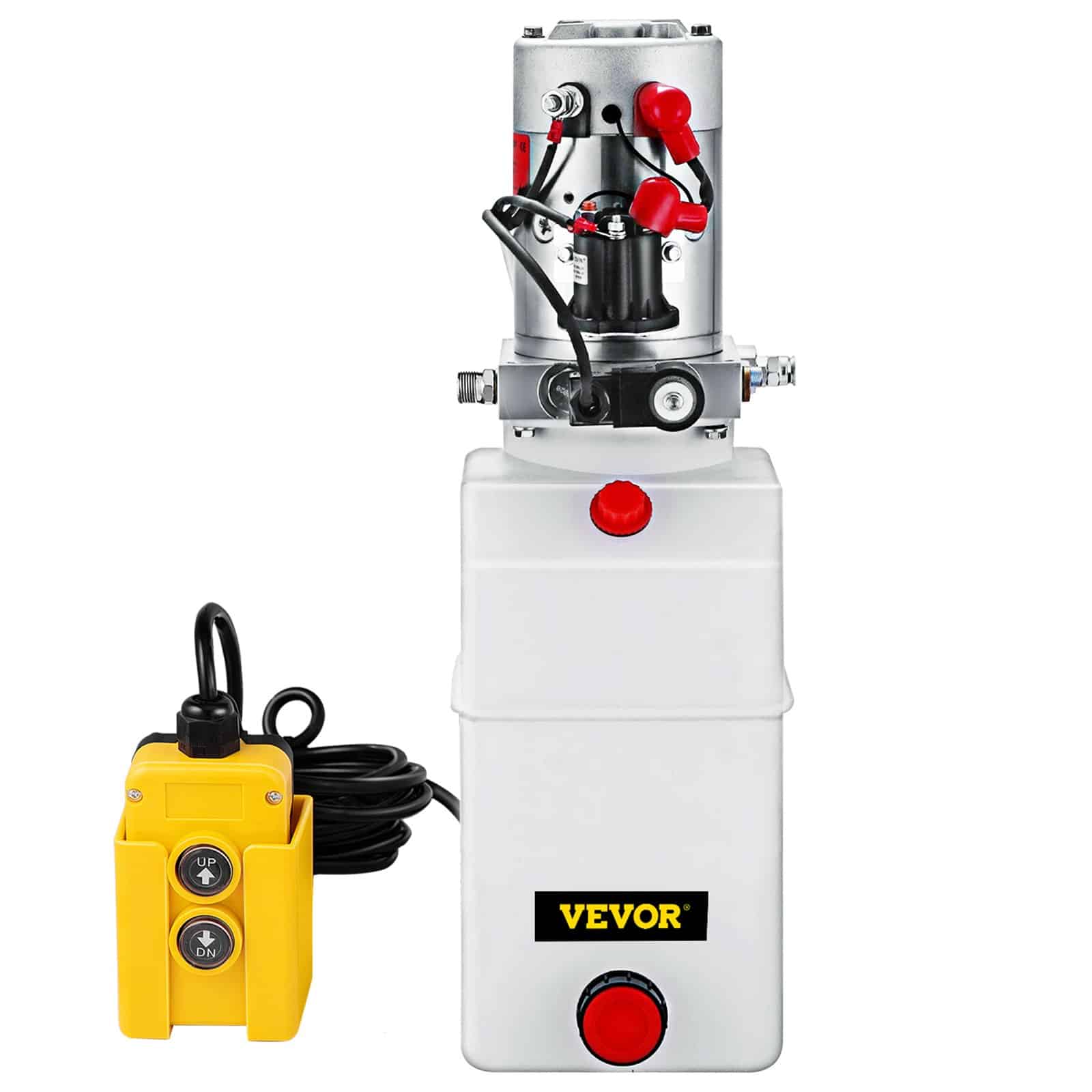 VEVOR 6L 12V DC Single Acting Hydraulic Power Unit with Metal Reservoir for Dump Trailers and Car Lifting - Зображення 11