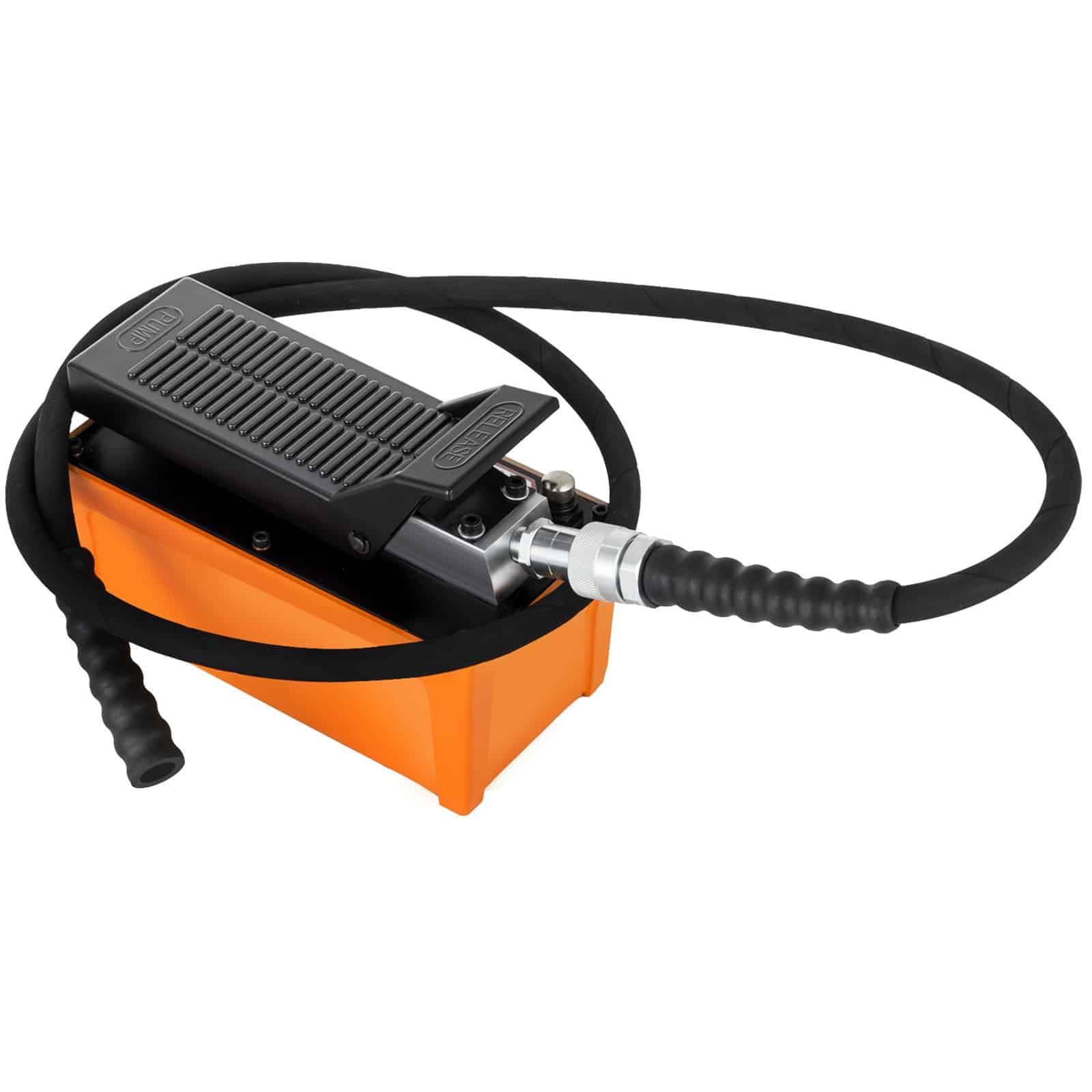 VEVOR 689 bar Air Hydraulic Foot Pump with 1.6L Tank & Hose, 0.8 L/min Flow, Single Acting, for Ram Cylinders & Presses - Image 12