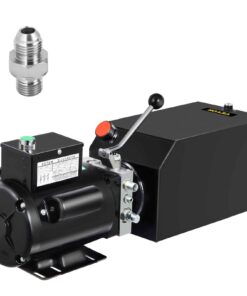VEVOR 220V Hydraulic Power Unit 14L Reservoir 2950 PSI Single-Acting Pump for Car Lift & Dump Trailer