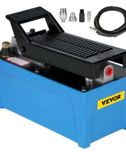 VEVOR повітряний гідравлічний ножний насос 10 000 PSI, 1,6 л, металевий блок живлення для односторонніх циліндрів