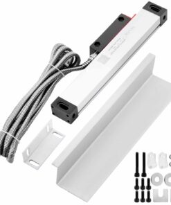 VEVOR 150 мм прецизионная линейная стеклянная шкала с разрешением 5μm, алюминиевый корпус для токарных, фрезерных, сверлильных станков