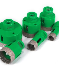 Набор алмазных коронок VEVOR 6 шт. 20–68 мм, резьба M14, для плитки, керамики, гранита, с кейсом