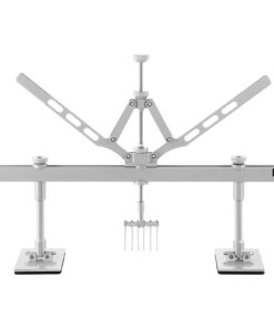 VEVOR 75cm Dent Pull Lever Bar Kit with 6 Claw Hook for Aluminum & Steel Auto Body Repair