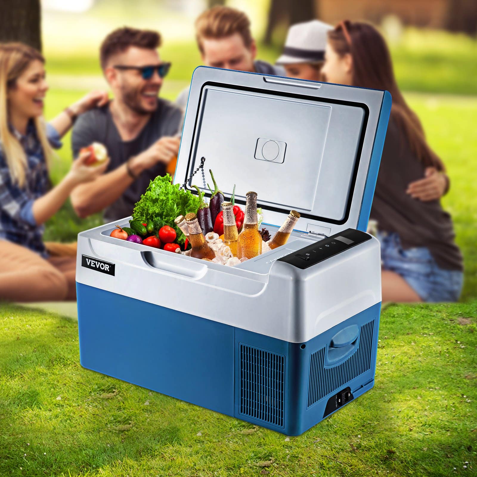 VEVOR 22L Portable Car Refrigerator Freezer, 12/24V DC & 120/240V AC, -20°C to 20°C, for Travel, Camping, RV, Boat, Home Use — изображение 8