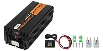 VEVOR 5000W Pure Sine Wave Inverter 24V DC to 230V AC with Remote, USB, Fuses - 10000W Peak for Home, Car, Solar Backup - Зображення 9