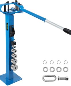 VEVOR ручной станок для гибки металла с 7 матрицами (2.5–7.6 см), напольный, 117 см ручка для стали, железа, меди