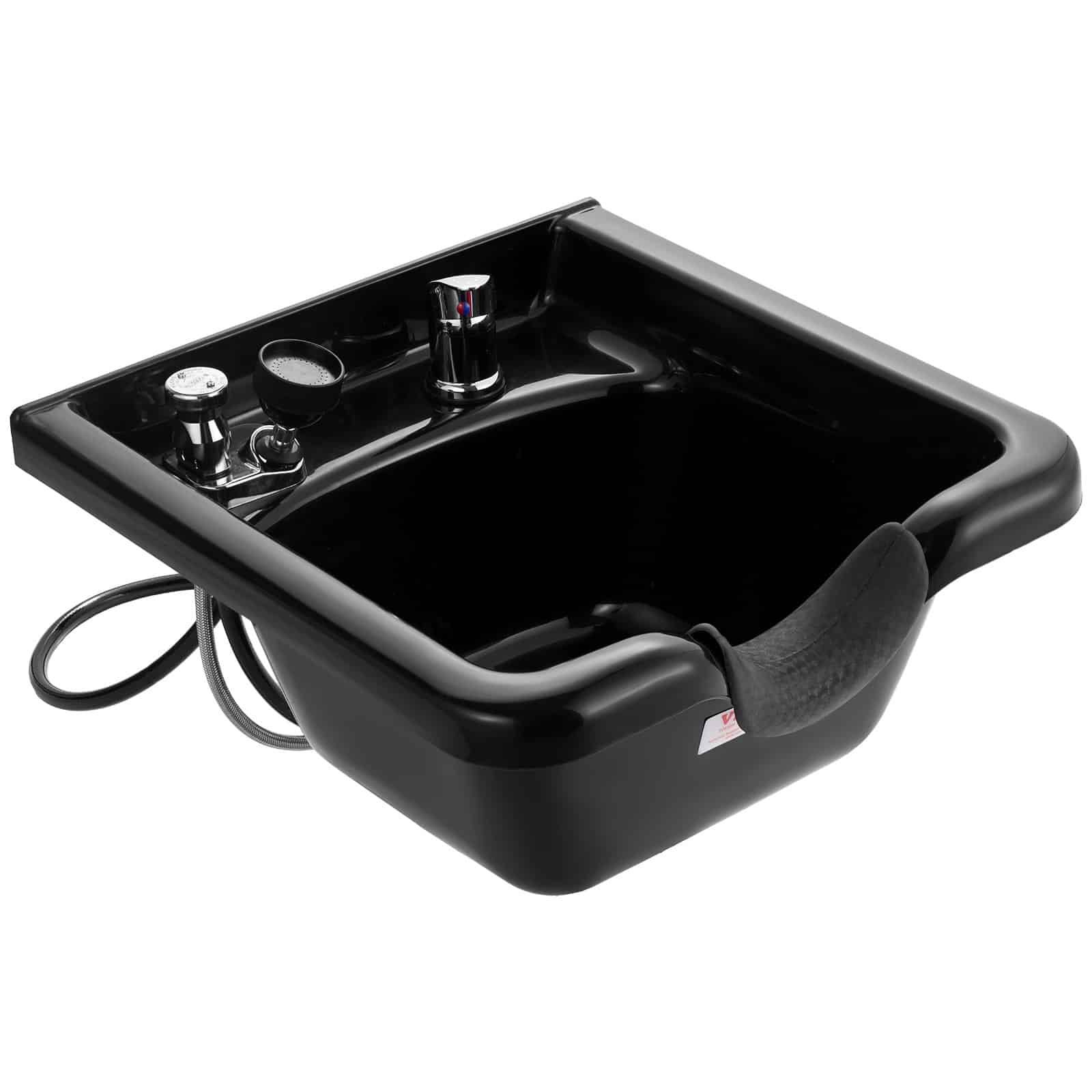 VEVOR Black ABS Shampoo Bowl with Vacuum Breaker & Adjustable Neck Rest – Wall-Mount Sink for Salon, Spa & Home Use — изображение 10