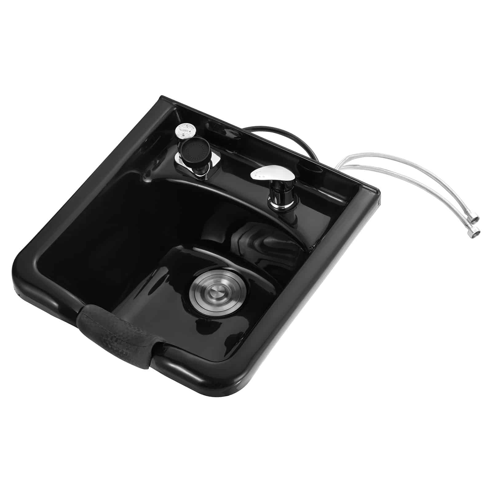 VEVOR Black ABS Shampoo Bowl with Vacuum Breaker & Adjustable Neck Rest – Wall-Mount Sink for Salon, Spa & Home Use — изображение 12
