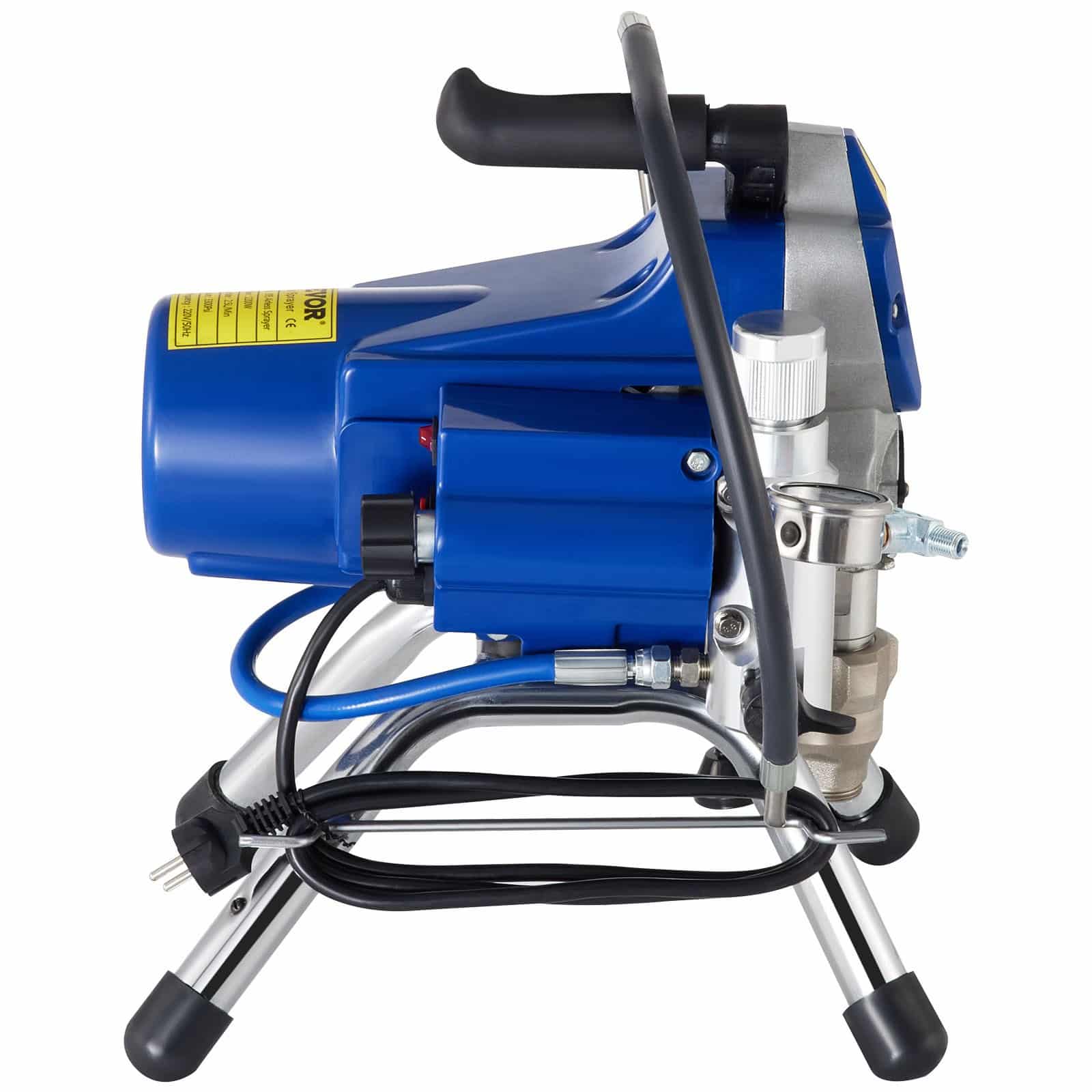 VEVOR 2200W Airless Paint Sprayer, 220V High-Pressure Wall Spray Gun with 15m Hose, 2.5L/min Flow, 3300PSI, Brushless Motor - Зображення 11