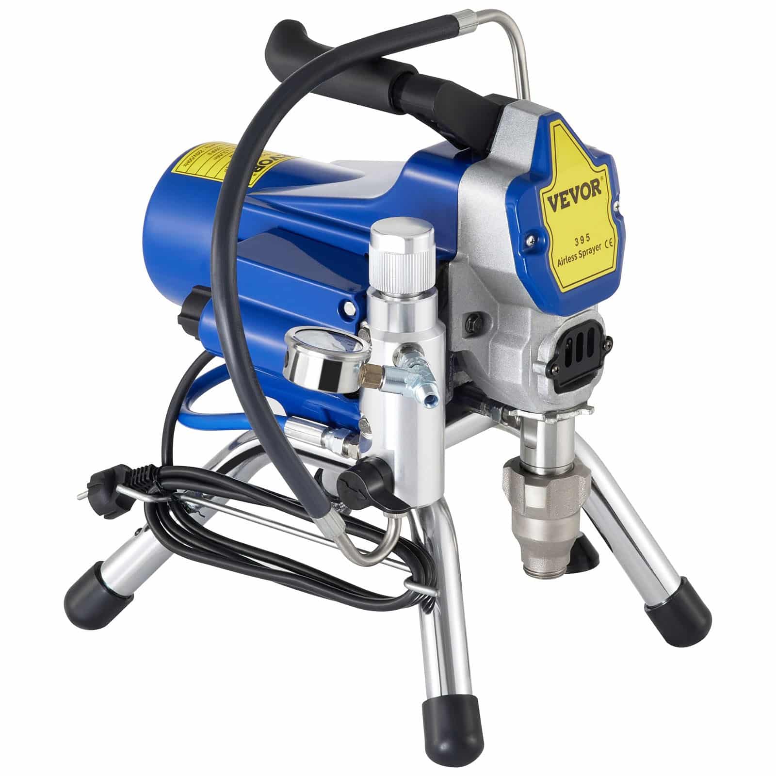 VEVOR 2200W Airless Paint Sprayer, 220V High-Pressure Wall Spray Gun with 15m Hose, 2.5L/min Flow, 3300PSI, Brushless Motor - Зображення 9