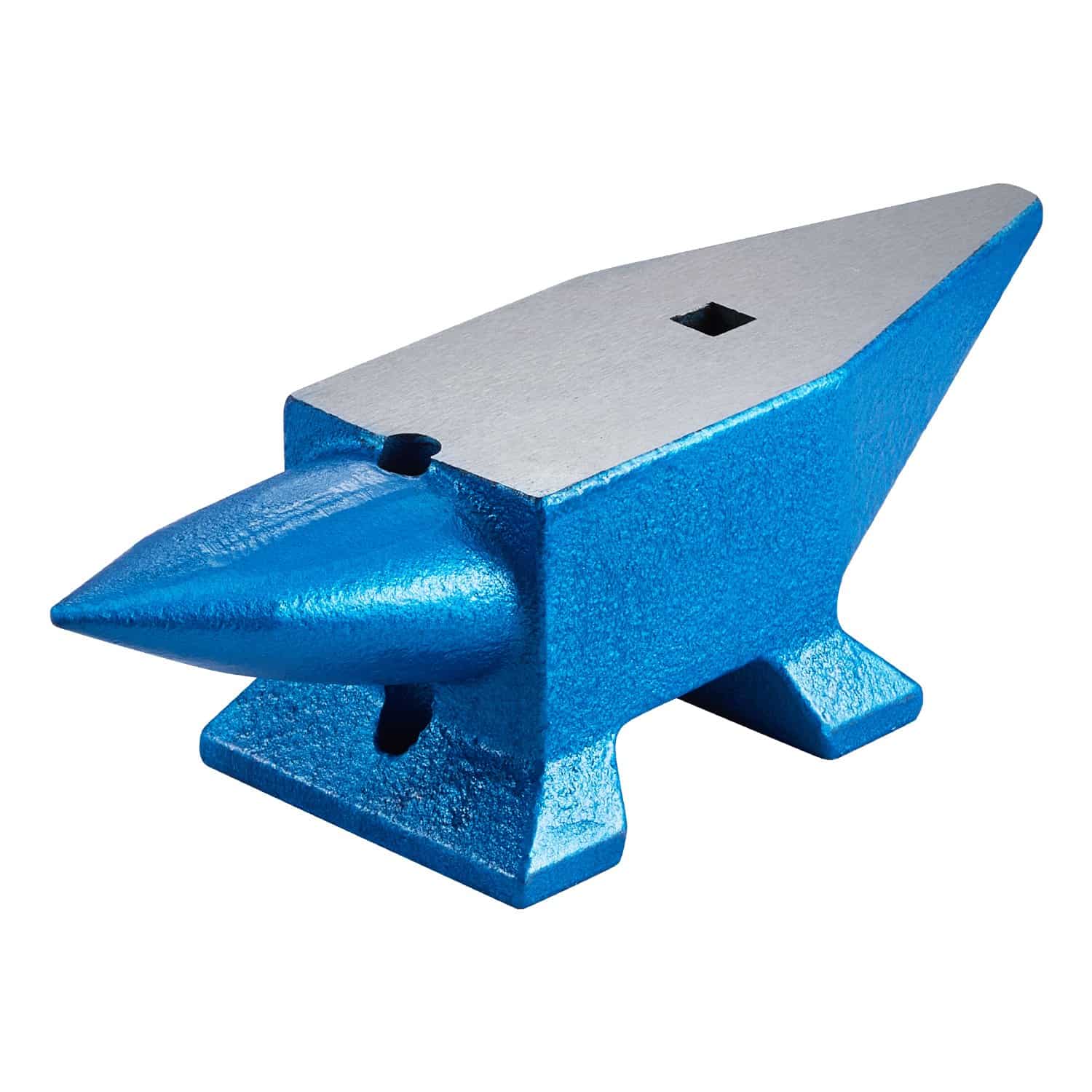 VEVOR 10kg Single Horn Steel Anvil with Round & Square Holes – Durable Blacksmithing Tool for Forging & Shaping Metal