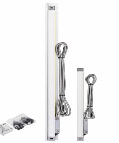 VEVOR Precision Linear Scales Set 250mm & 1000mm, 5μm Resolution, Aluminum Body, 3m Cable, CNC Lathe Measurement Tool