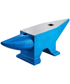 VEVOR 60kg Cast Steel Anvil with Horn, Hardy & Pritchel Hole – Durable Blacksmith Tool for Forging, Shaping & Metal Work
