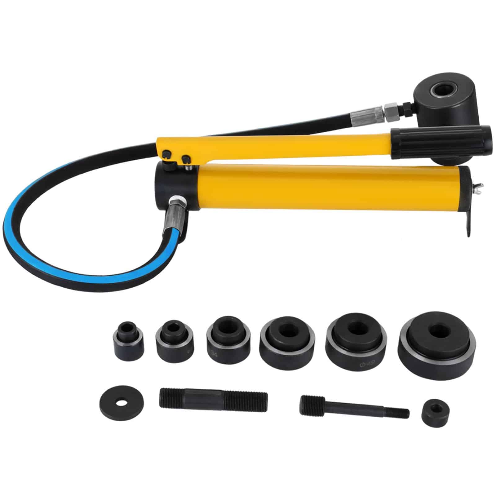 VEVOR 10 Ton Hydraulic Knockout Punch Kit with 6 Dies (22–60 mm), Hand Tool for Metal Drilling & Electrical Conduits - Pilt 11
