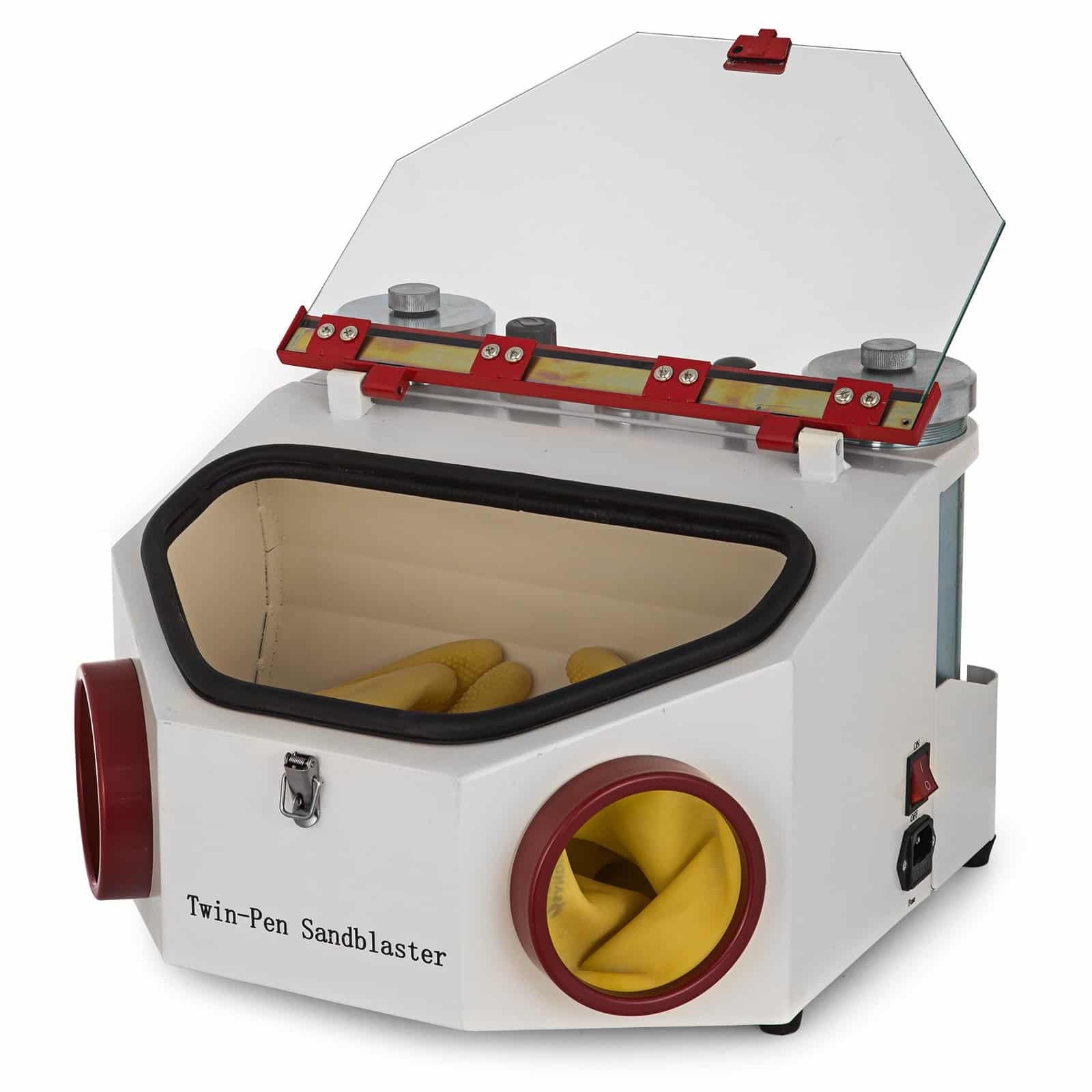 VEVOR Dental Sandblaster Machine with 2 Pens, 2 Metal Tanks, LED Light, Large Window & Foot Pedal – For Dental & Jewelry Use - Зображення 11