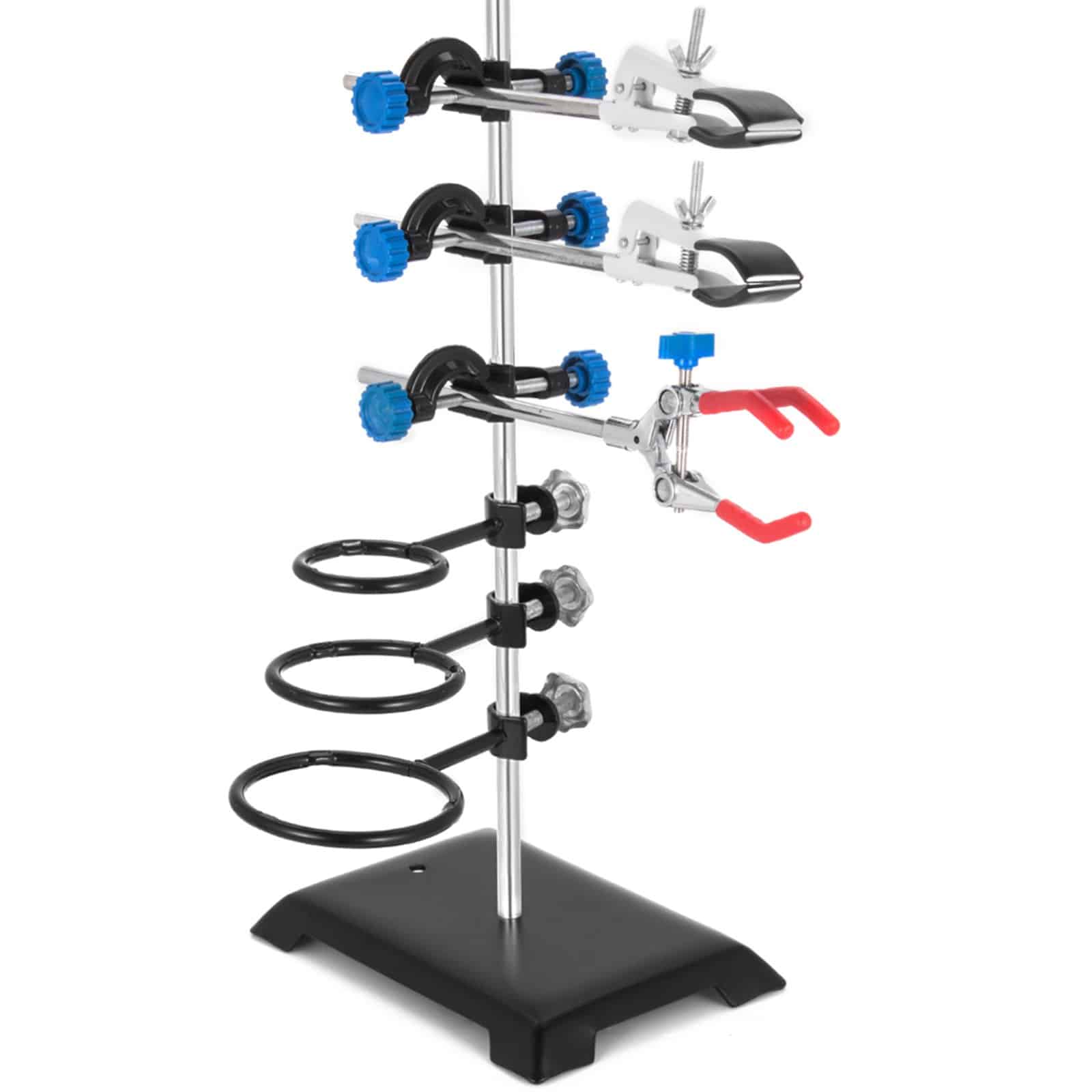 VEVOR 60cm Laboratory Support Stand Set with Clamps and Hoops, Stainless Steel & Cast Iron for Chemistry & Physics Experiments - Зображення 12
