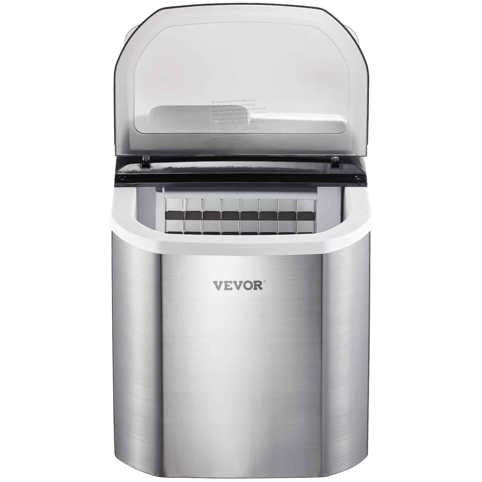 VEVOR 18.1kg Countertop Ice Maker & Water Dispenser – Portable Ice Machine with 1.5L Tank, 24 Cubes in 13–25 Min – Paveikslėlis 10