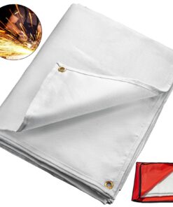 VEVOR Fire Retardant Welding Blanket 244x305 cm Heavy-Duty Fiberglass Heat Shield for Sparks, Spatter & Flame Protection