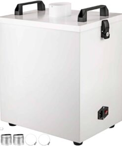 VEVOR 80Вт Портативный Дымоуловитель, 180м³/ч Воздуха, 220В, 58 дБА, 4-слойный Фильтр, Для Лазерного Станка с ЧПУ