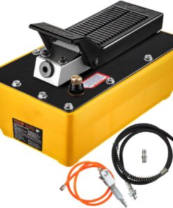 VEVOR 10,000 PSI Air Hydraulic Foot Pump with 1.89L Reservoir, Hose & Spray Gun for Heavy Machinery & Auto Repair