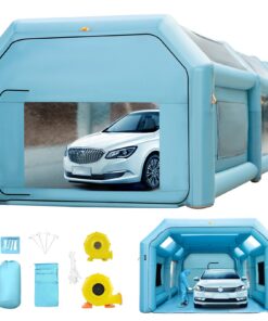 VEVOR Inflatable Car Spray Paint Booth 7.92x4.57x3.05m with Air Filter & 2 Blowers – Portable Auto Painting Tent Garage