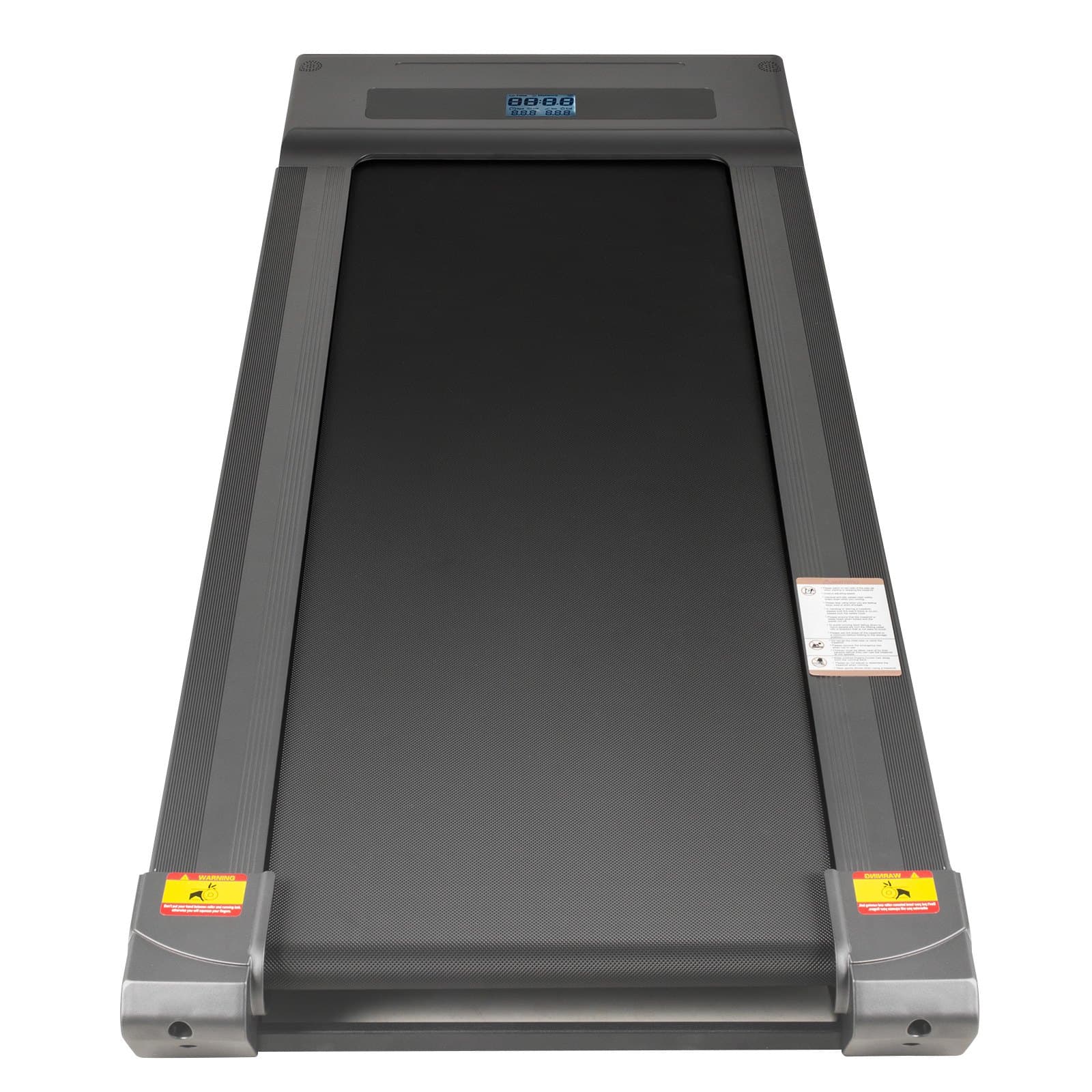 VEVOR Under Desk Treadmill 1–6 km/h, LED Display, Remote Control, Quiet Portable Walking Pad for Home Office, Gray, No Handrail — attēls 9