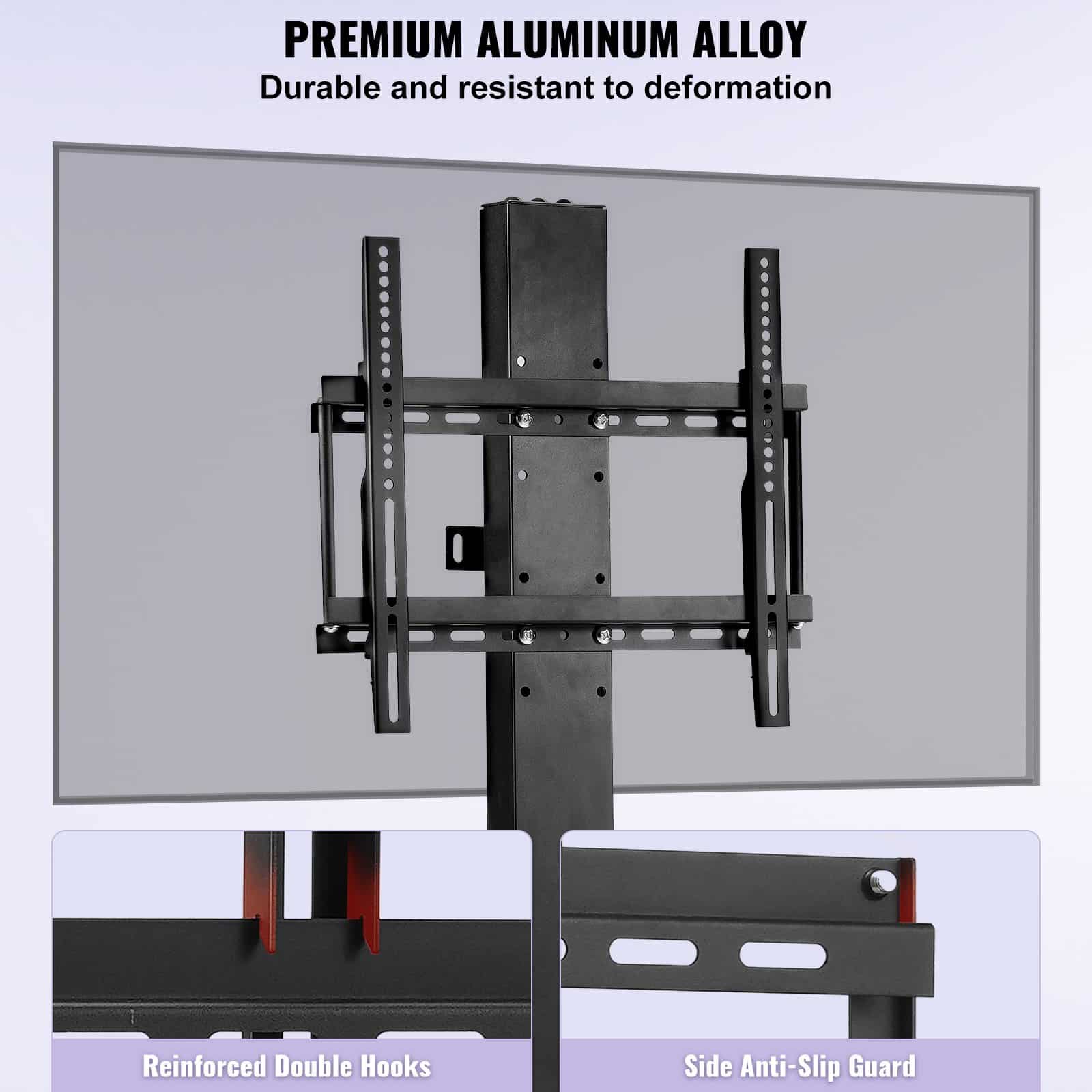VEVOR Motorized TV Lift 71.1 cm Stroke, Fits 66–144.8 cm TVs, Remote Control, 59.9 kg Load, Height Adjustable Mount — attēls 3