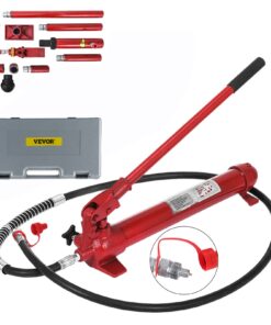 VEVOR 10 Ton Hydraulic Jack Body Repair Kit with 1.4m Hose, Lift Ram & Case – Auto Frame Repair Tool Set