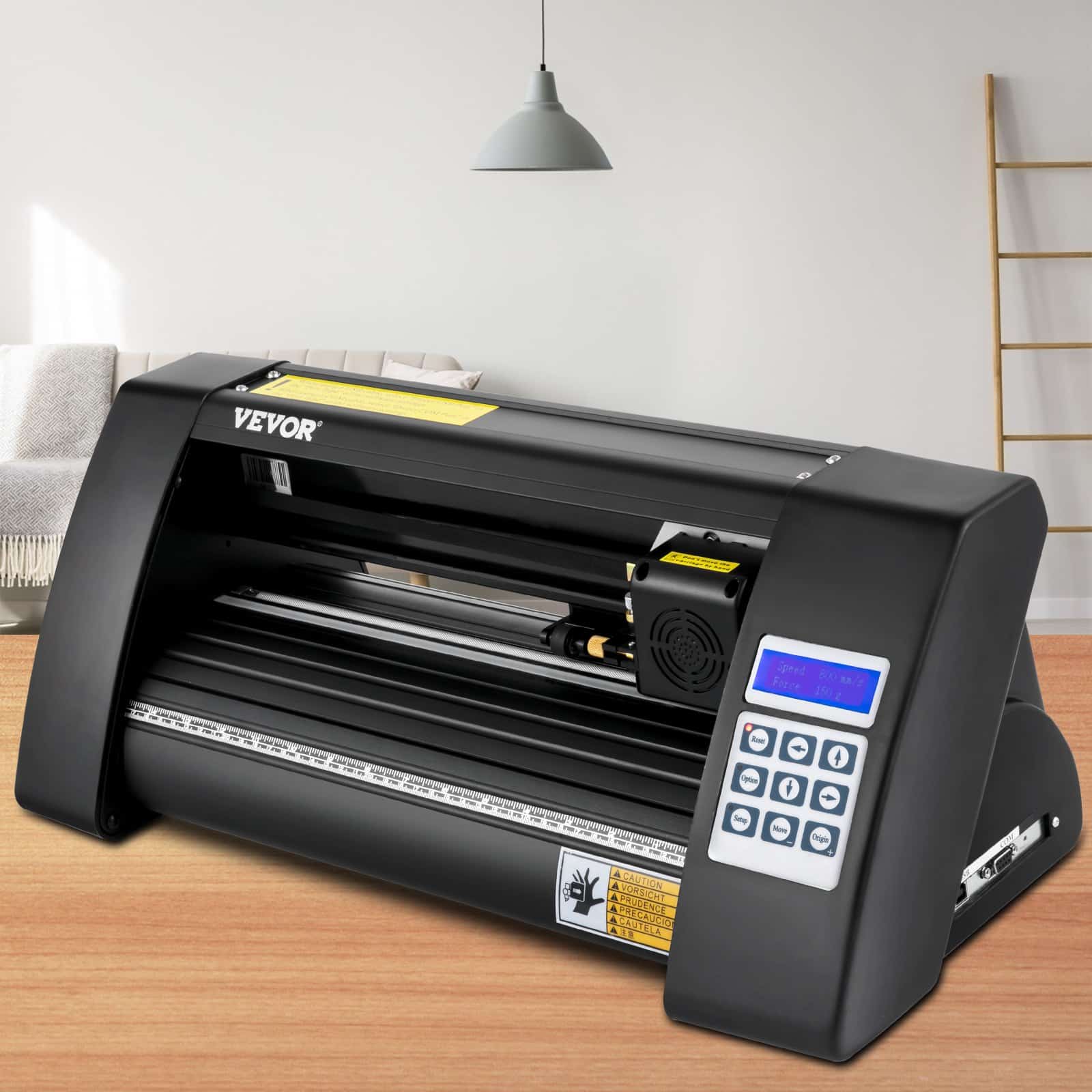 VEVOR 375mm Vinyl Cutter Plotter with LED Display & Optical Eye, Compatible with SignCut Mac/Windows for Contour Cutting — изображение 8