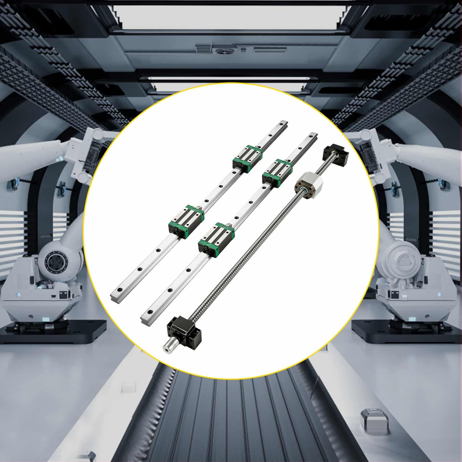 VEVOR CNC Linear Guide Kit: 2x HGR20 1000mm Rails, RM1605 Ballscrew with BF12/BK12 Supports for CNC Routers, Lathes, Mills - Image 8