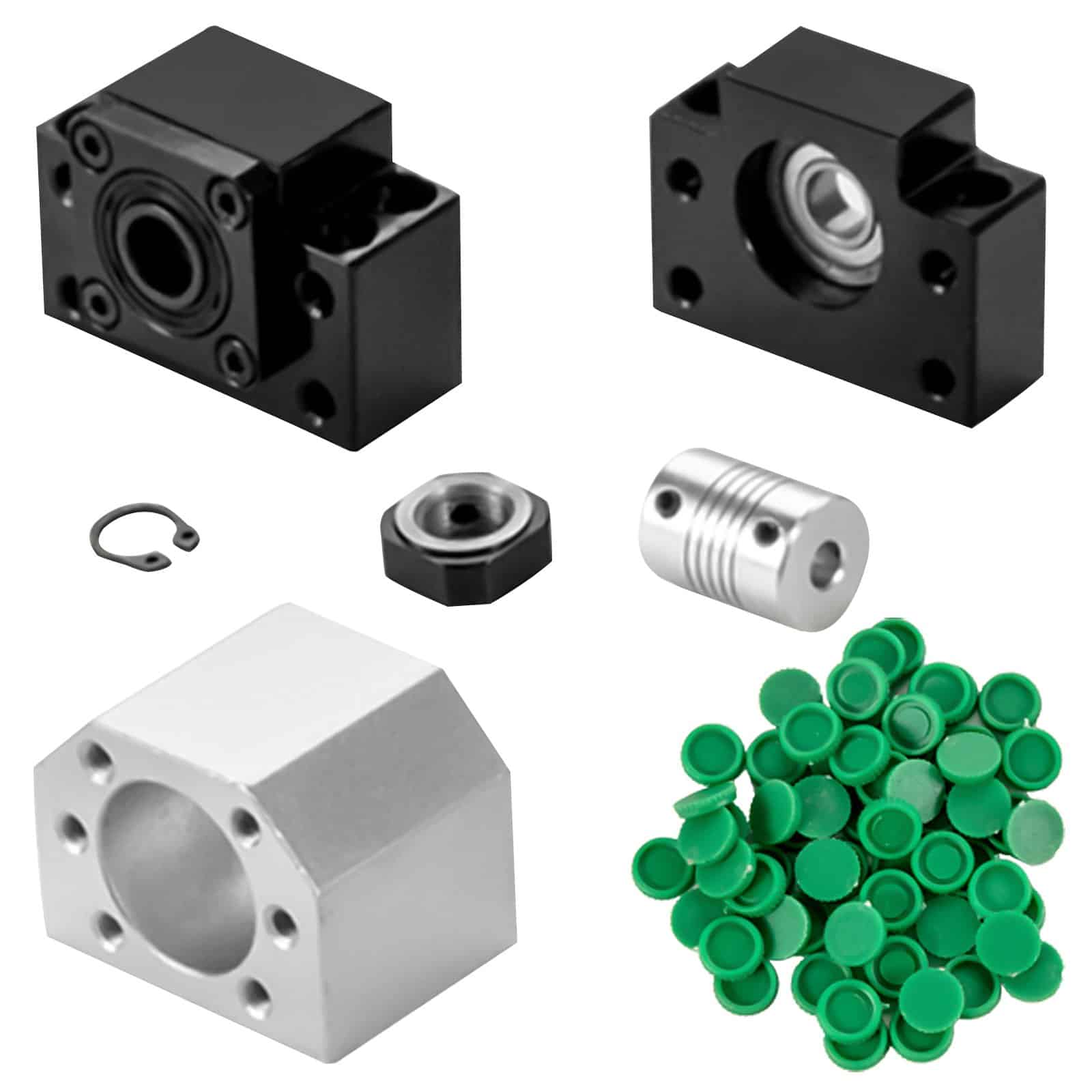 VEVOR CNC Linear Guide Kit: 2x HGR20 1000mm Rails, RM1605 Ballscrew with BF12/BK12 Supports for CNC Routers, Lathes, Mills - Image 11