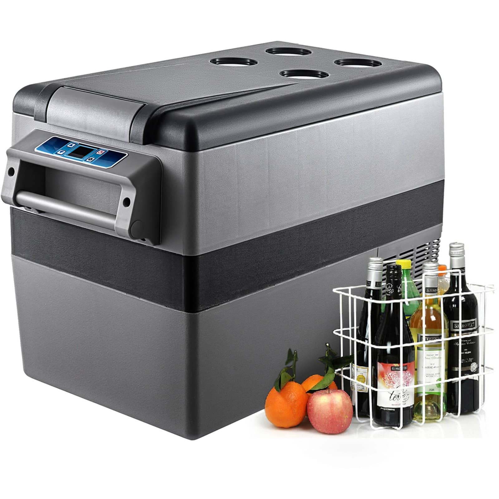 VEVOR 45L Portable Car Fridge Freezer with Bluetooth Control, 12/24V DC & 120/240V AC, -20°C to 20°C, for Home & Outdoor Use — Attēls 10