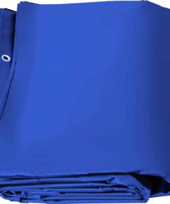 VEVOR 4x8 м прямоугольное зимнее защитное покрытие для встраиваемого бассейна, синий ПВХ, с дренажными отверстиями, прочное