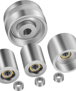 VEVOR 2x72 cm Belt Grinder Wheel Set – 5" Drive, 3" Tracking, 2" Idler Aluminum Wheels for Knife Making & Metal Grinding