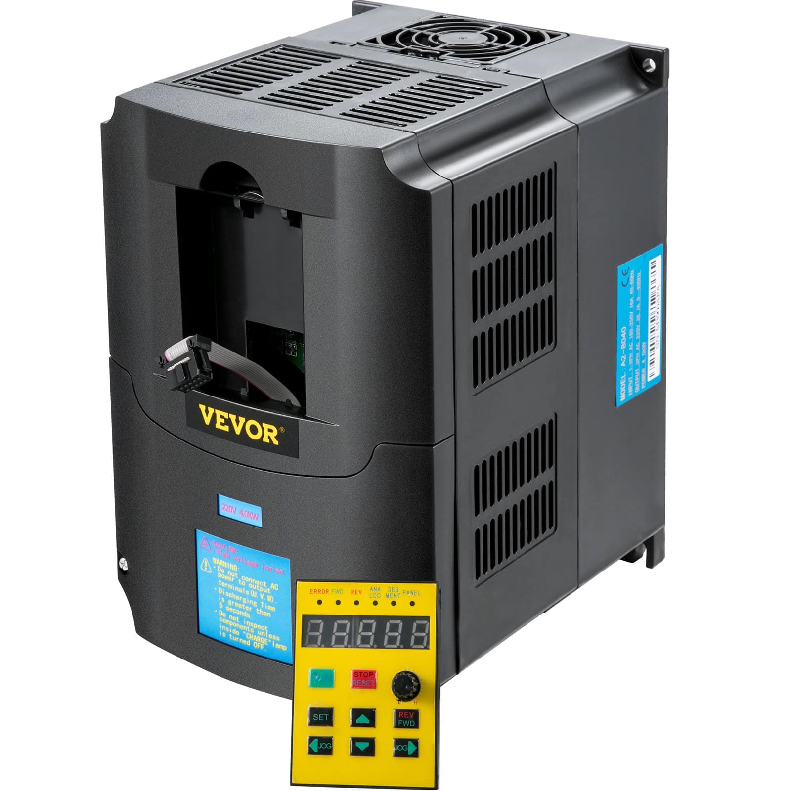 VEVOR VFD CNC Inverter Converter, 4kW 220V, 1/3 Phase Input, 3 Phase Output, Motor Speed Control, 5.5HP Variable Frequency Drive - Зображення 9