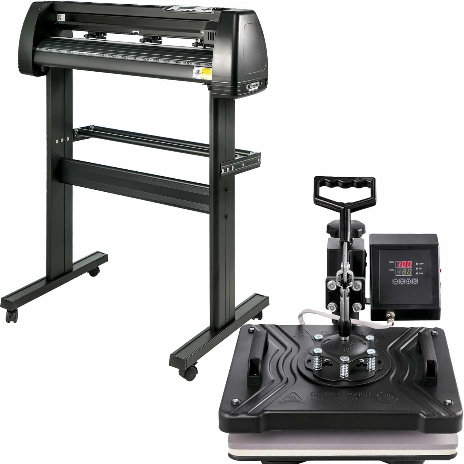 VEVOR 5-in-1 Heat Press & 71 cm Vinyl Cutter Plotter with Software, 30.5x38.1 cm Sublimation Machine for Custom Printing - Image 9