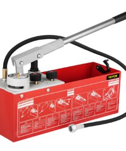 Гідростатичний тестовий насос VEVOR 25 бар, 12,1 л ручний комплект для перевірки тиску води з подвійним клапаном для трубопроводів