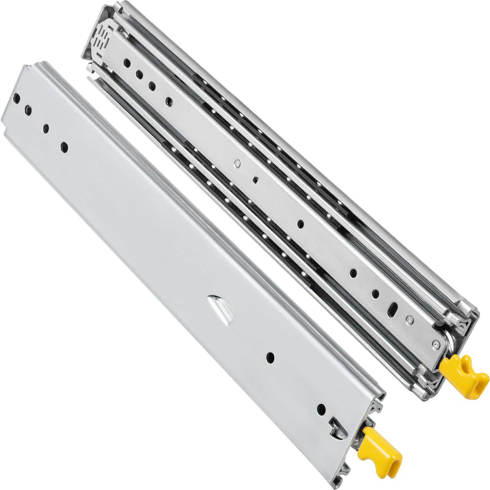 VEVOR Heavy-Duty Drawer Slides with Lock, 1 Pair, 50.8 cm, Steel, 227 kg Capacity, Full Extension, Ball Bearing, Side Mount – Paveikslėlis 9