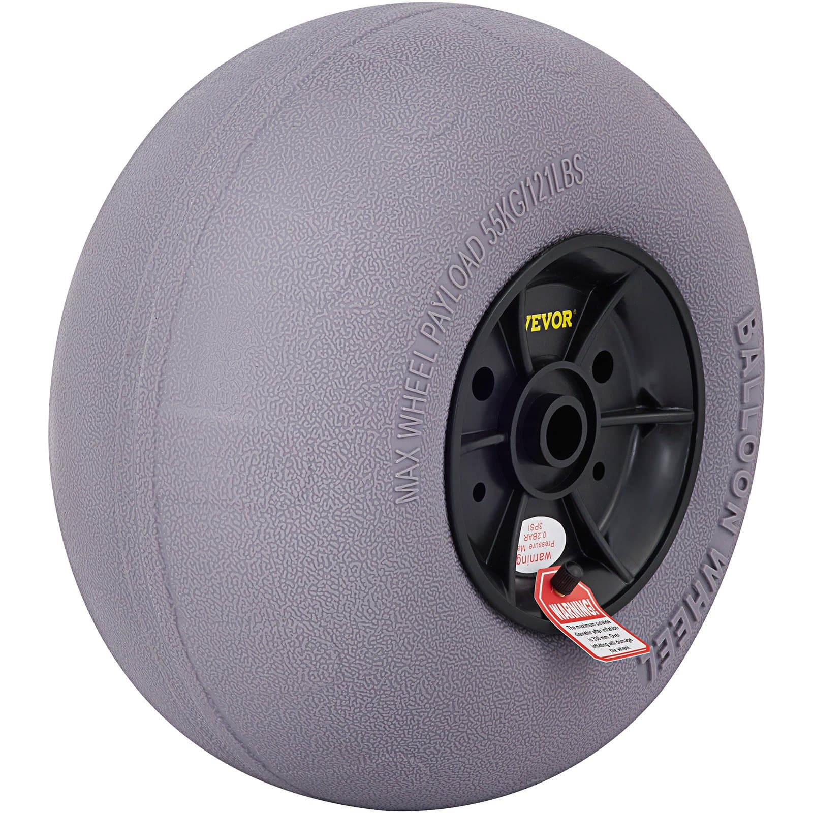 VEVOR 33 cm Beach Balloon Wheels 2-Pack, TPU Sand Tires for Kayak Dolly, Canoe Cart & Buggy w/ Free Air Pump — изображение 11