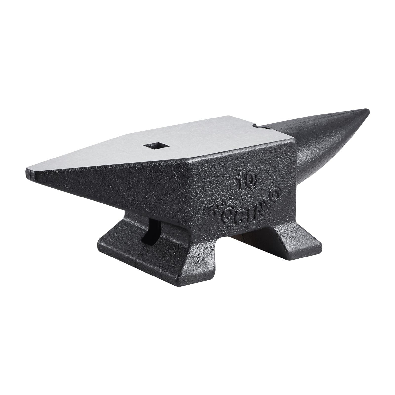 VEVOR 10kg Cast Iron Blacksmith Anvil with Single Horn, Large Work Surface, High Hardness for Shaping & Bending — изображение 10