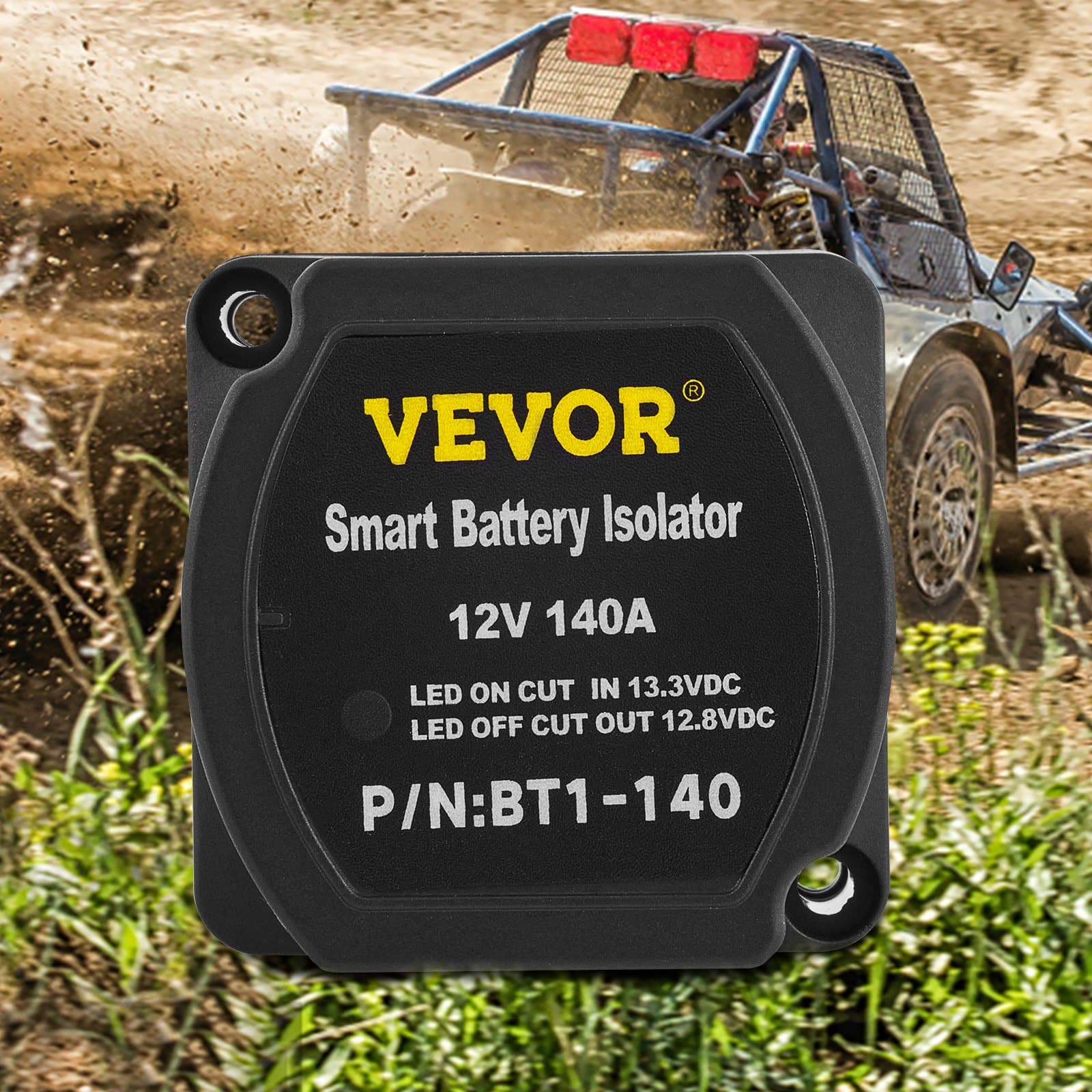 VEVOR 12V Dual Battery Isolator Kit with 140A VSR, IP65 Waterproof, 2m Cable – for RV, Marine, Car, Camper, Truck, Boat - Зображення 8